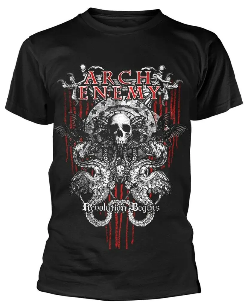 

Arch Enemy 'Revolution' T-Shirt Men'S High Quality Tees Top Tee Men Adult T Shirt Short Sleeve Cotton Tshirt Men 2018 New