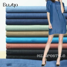 Buulqo тонкая хлопковая джинсовая ткань по метрам для рукоделия шитья высокого качества синие джинсы джинсовая модная ткань для пошива одежды 50*145 см