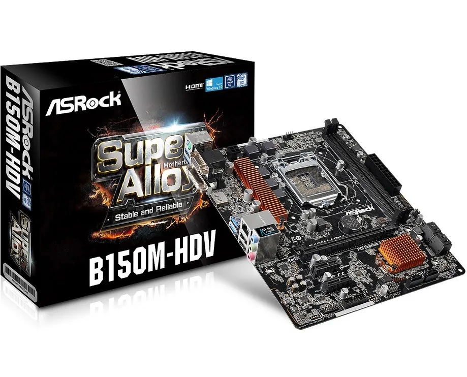new original motherboard for ASRock B150M HDV LGA1151 all solid DDR4