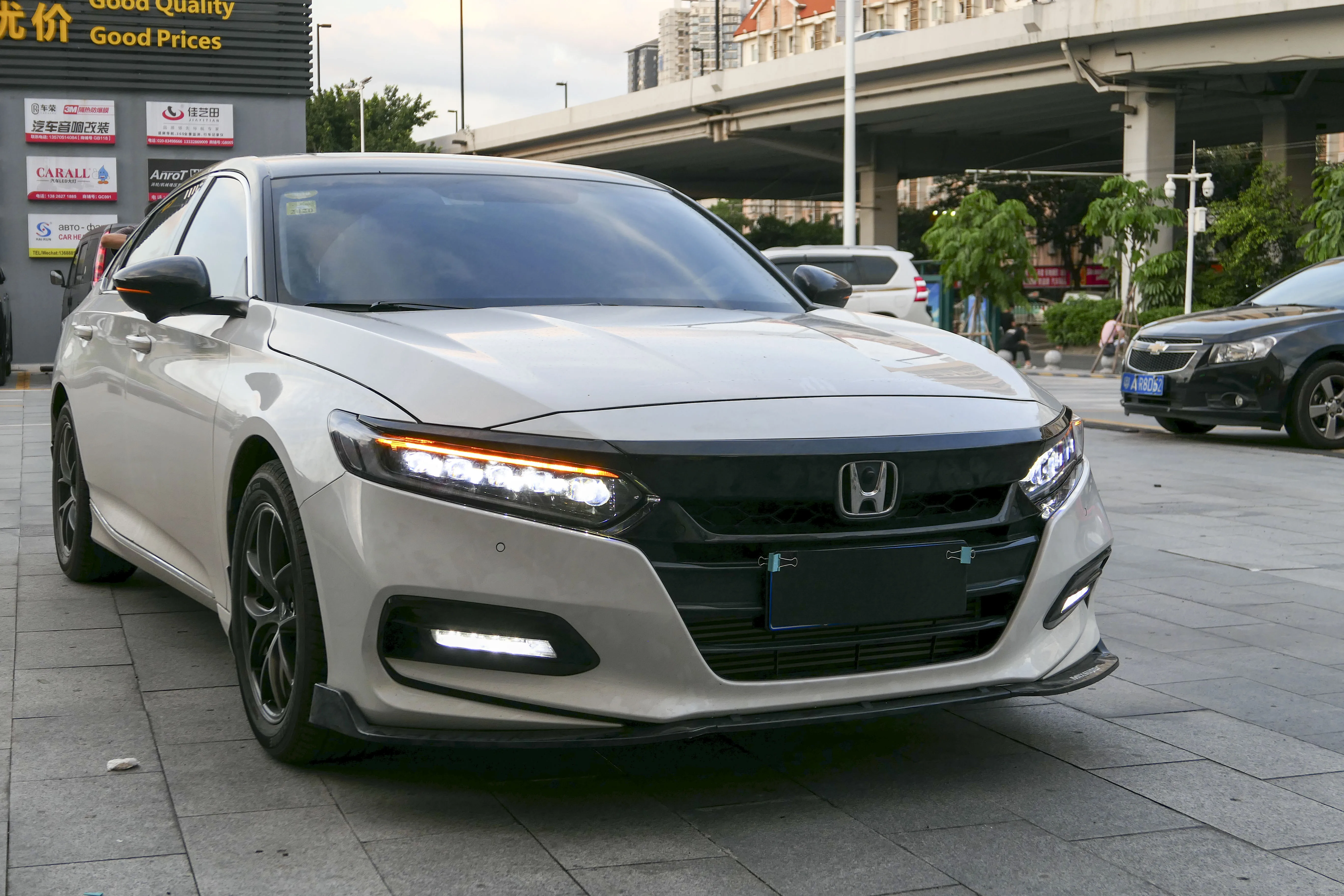 Для Honda Accord сборка фар ремонт светодиодный стример указатель поворота ремонт Accord фара в сборе