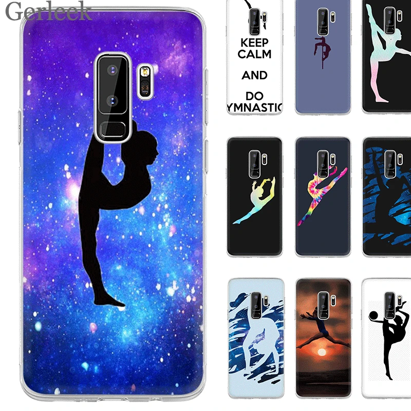 

Mobile Phone Case For Samsung M20 M10 M30 M40 S10 S10E Note 8 9 S8 S9 Plus S3 S5 S6 S7 Edge Cover Gymnastics Silhouette Bag