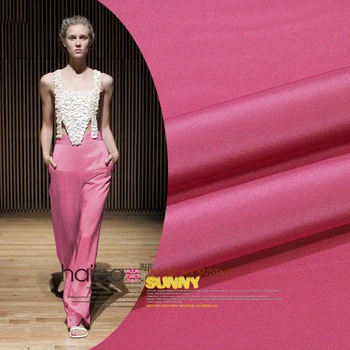 

High-grade solid color heavy silk crepe de chine fabric 28mm rose red clothing skirt cheongsam silk fabric wholesale silk cloth