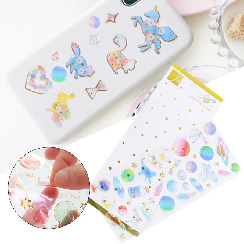 

Plastic Crystal Sticker Three-Dimensional Sticker Paper Sticker Decoration Interesting Computer Gifts Notes Cool