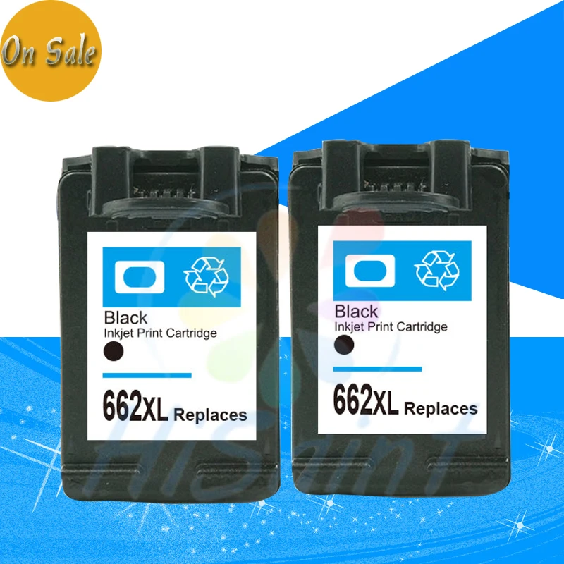 Hisaint 2PK negro para HP 662 662 XL para HP662 cartucho de tinta para HP  Deskjet 1015 2645 2648 3515 1518 3548 2648 impresora de inyección de tinta| hp black cartridge|printer black inkblack ink for printer - AliExpress