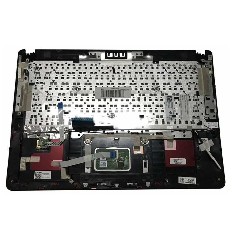 US $53.80 GZEELE New Palmrest topcase for DELL VOSTRO V5460 5460 5470 PN56M9 US Keyboard Upper cover Touchpad with fingerprint