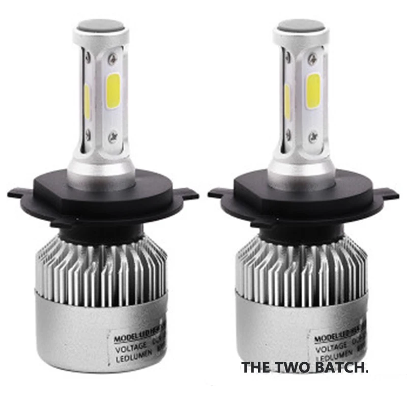 Светодиодные фары 72 Вт автомобильная лампа H7 LED H1 H3 H27 H11 HB3 HB4 H4 H13 9004 9007 алюминиевый