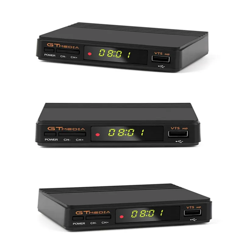 GT Media FTA DVB-S2 Satellite TV Receiver V7S HD 1080P support YouTube PowerVu with usb wifi +1 Year Cccam lines from Freesat v7