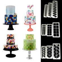 Инструменты для выпечки, лидер продаж, кухонные принадлежности, для украшения торта, 3 шт./лот, форма для помадки, форма для печенья, геометрическая форма для торта, пищевая форма