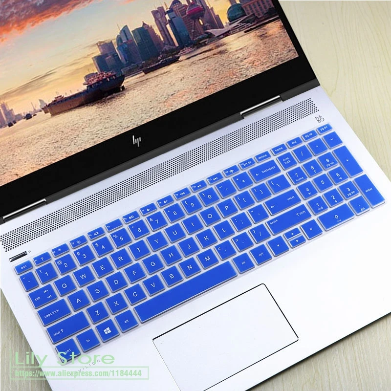 Чехол для клавиатуры ноутбука протектор для спектр X360 15,6 15-Ch011Nr 15-Ch004Na(с номером зоны) 15 15,6 дюймов - Цвет: blue