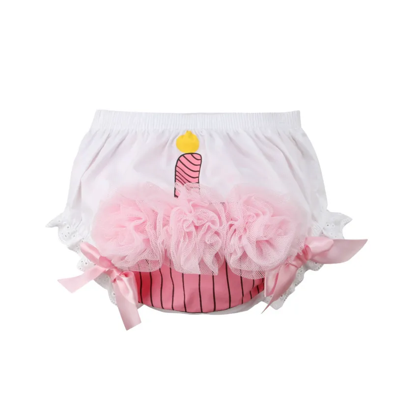 

Newborn Infant Baby Girls Lace Ruffle Cupcake Diaper Cover Bloomer Shorts