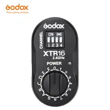 Godox XTR-16 Беспроводной 2,4G дистанционное управление Управление приемник вспышки для X1C X1N XT-16 трансмиттер триггер Wistro AD360/DE/QT/SK/серия QS