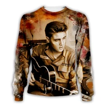 PLstar Cosmos Elvis Presley/guitarra 3D impresión sudadera/chaqueta/hombres mujeres hip ropa de salto