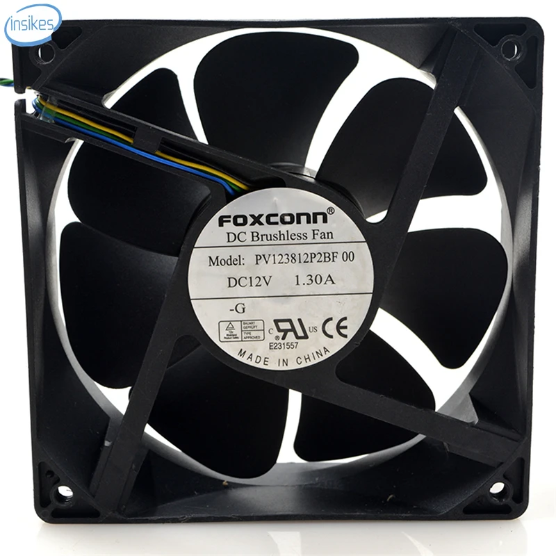 PV123812P2BF 00 Серверная система Вентилятор охлаждения DC 12 В 1.3A 12038 см 120*120*38 мм 4 провода