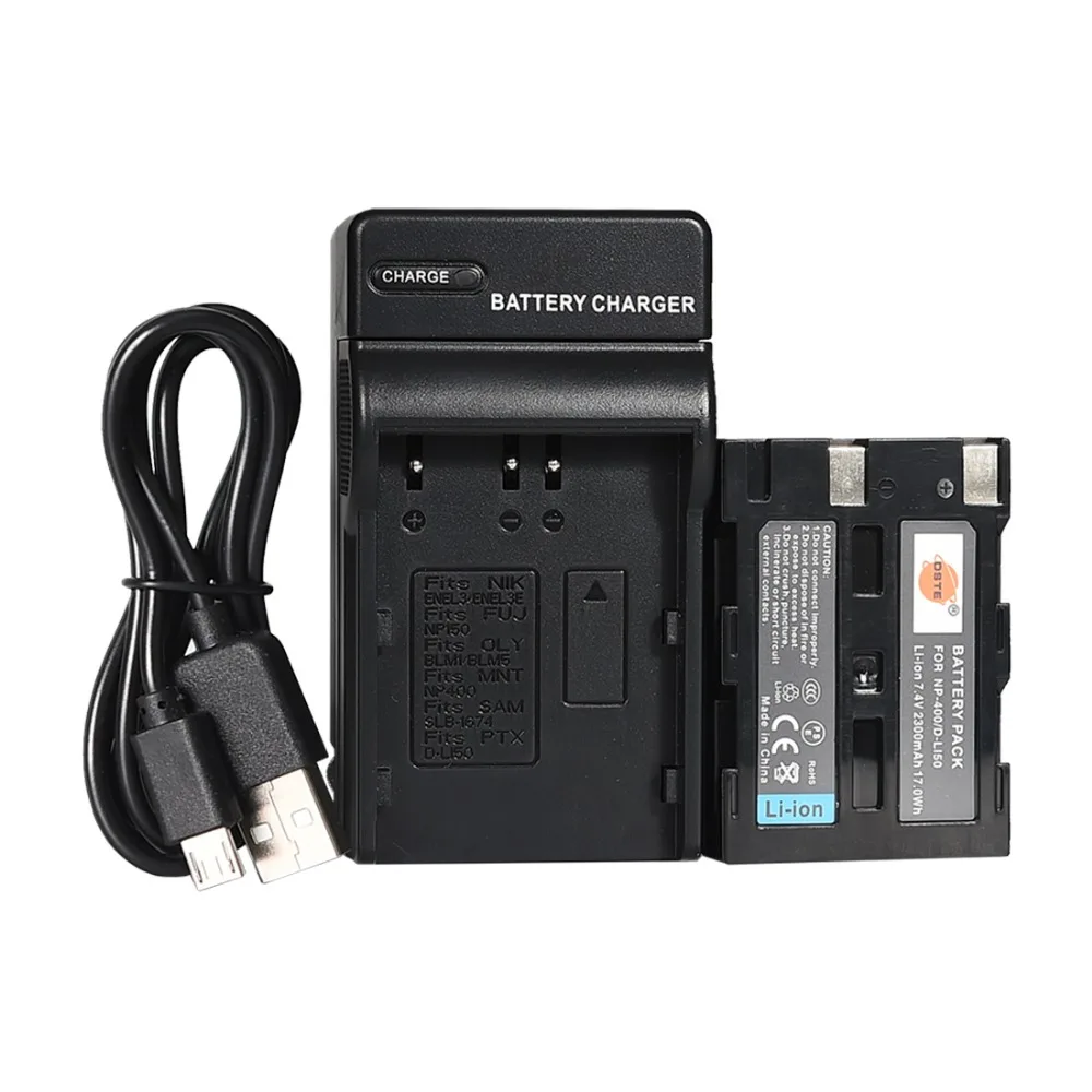 DSTE D LI50 Li ion Battery with USB Port Charger for Pentax K10D K20D