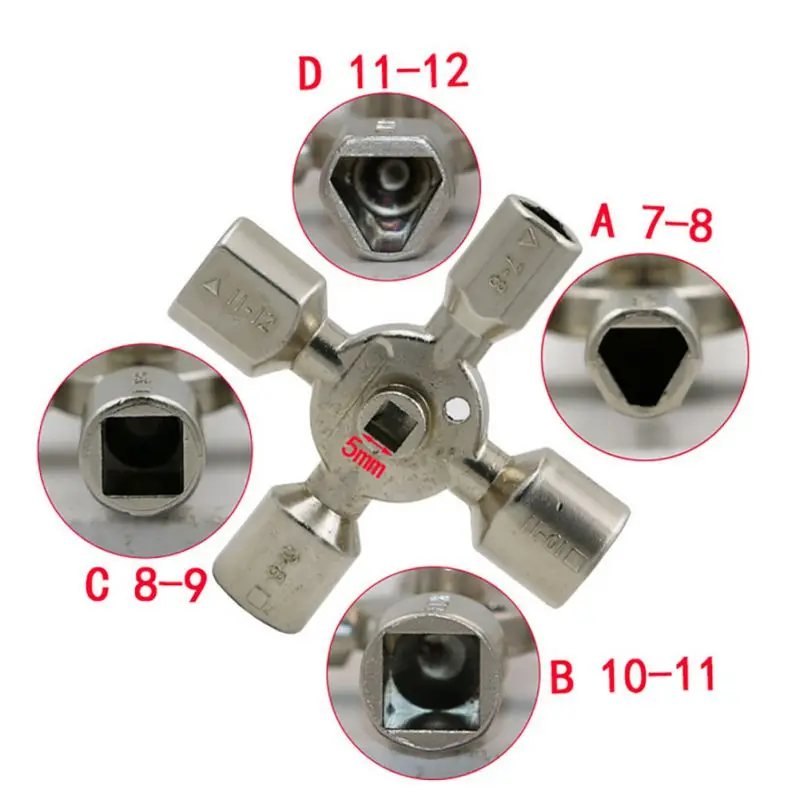 Многофункциональный морские инструменты ключ универсальный Управление шкафа ключевой момент ключи Крест ключ с 11 в 1 ЧПУ КЛЮЧ Поезд двери