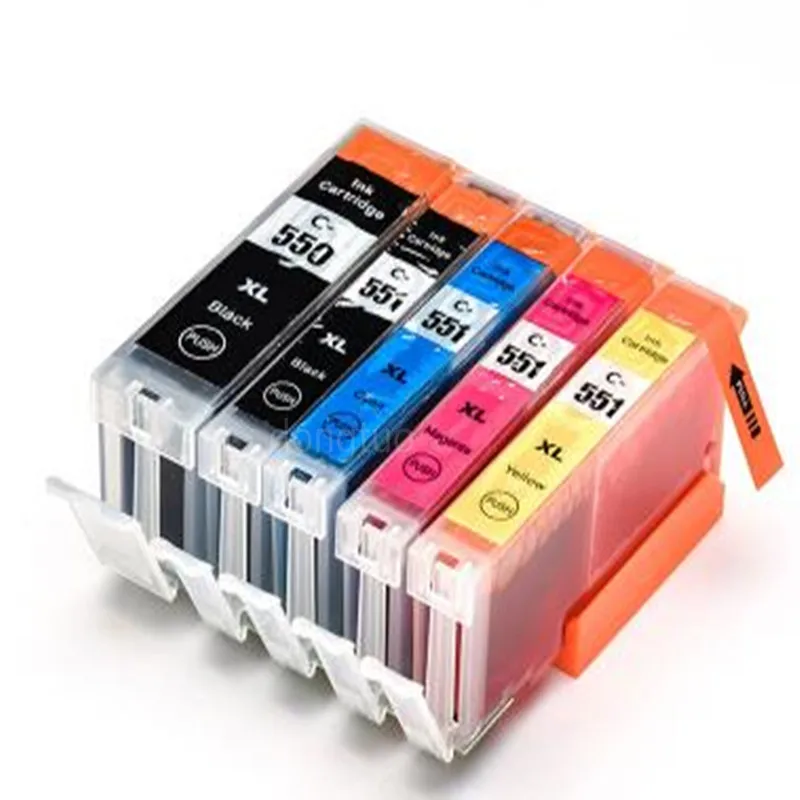 5PK pgi550 pgi-550 cli-551 картридж для canon PGI550 CLI551 PIXMA IP7250 MG5450 MX925 MG5550 MG6450 MG5650 MG6650 MX725 |