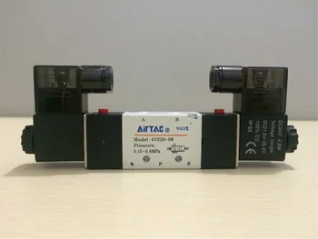 

1pc Air Solenoid Valve 4V220-08 With Indicator 5 Port 2 Position 2/5 Way 1/4" Pneumatic Control Valve 12VDC 24VDC 110VAC 220VAC
