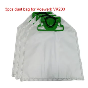 

3pcs /lot Dust Bag Dust Cleaning Cloth Bag replacement for Vorwerk VK200 Vacuum Cleaner Dust Bag Accessories