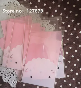 

100PCS 7x10cm Sheep Transparent OPP Plastic Christmas Gift Bag Birthday Party Wedding Cookie Candy Packaging Bag