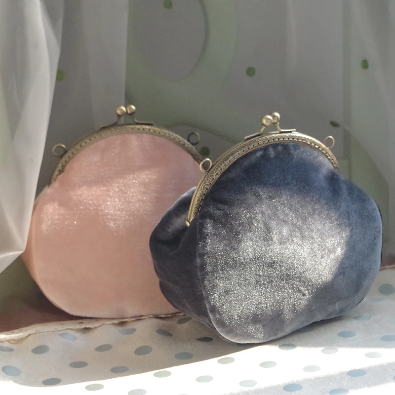 Женская бархатная маленькая сумка через плечо винтажная Классическая вечерняя