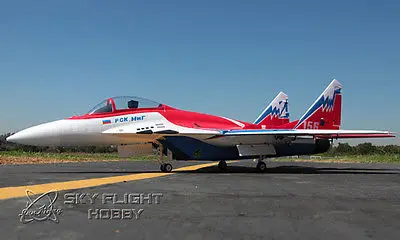 

Skyflight LX EPS Red MIG29 RTF RC Plane Model W/ Vector Nozzle Motor Servos ESC Battery TH03102