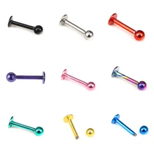 5 шт./лот! 8 мм трагус пирсинг ювелирные изделия для тела мяч Титан Нержавеющая сталь Лабрет губ гвоздик для подбородка бровей нос шпильки кольцо Бар