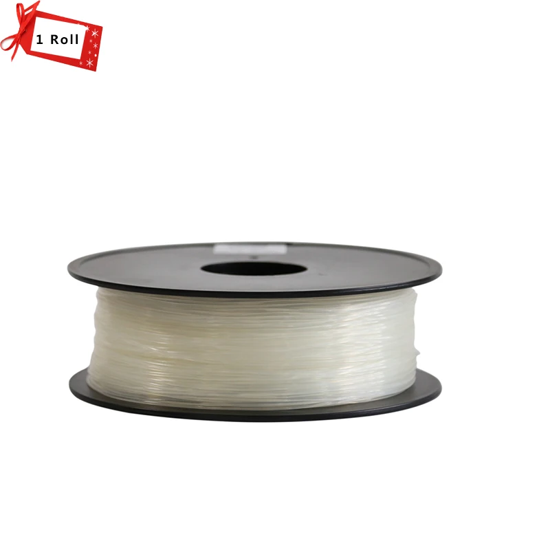 

1KG/Roll Transparent Color 3D Printer Filament 1.75 mm PLA/ABS/TPU Materials option for 3D printer and 3D pen
