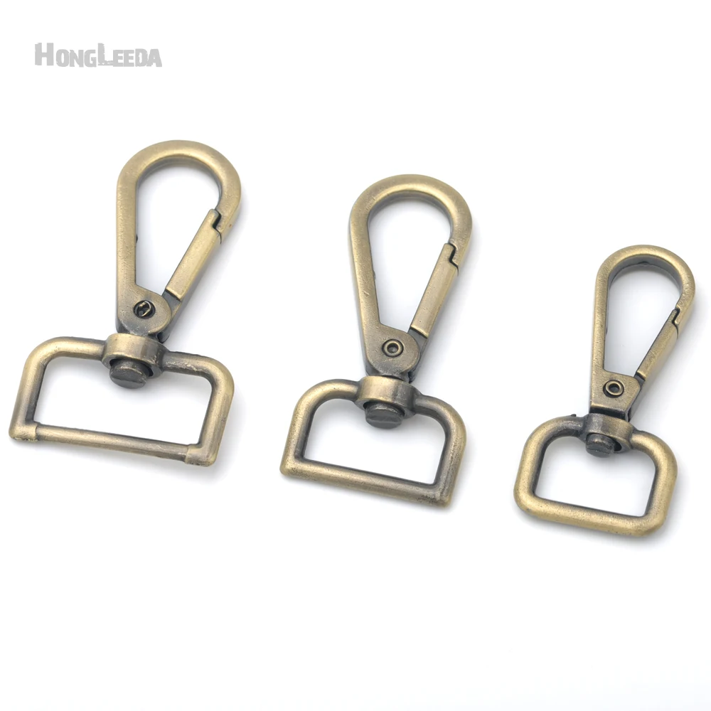 

30pcs/lot 17mm/20mm/25mm Alloy Swivel Clasps Snap Key Hooks DIY Key Chain Ring bronze antique brass color Free Shipping HK-026