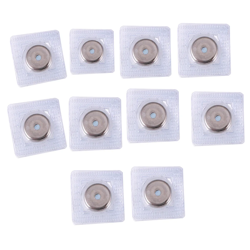 10 Sets Invisible PVC Buttons Sew In Magnetic Snaps Purse Bags Clothes DIY 15mm