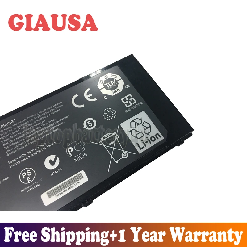 GIAUSA 14,8 V 39.96Wh 2700 mAh BC427 Аккумулятор для MSI Olivetti OliBook S1350 EK.18901.C01 EK.18901.C04 серии