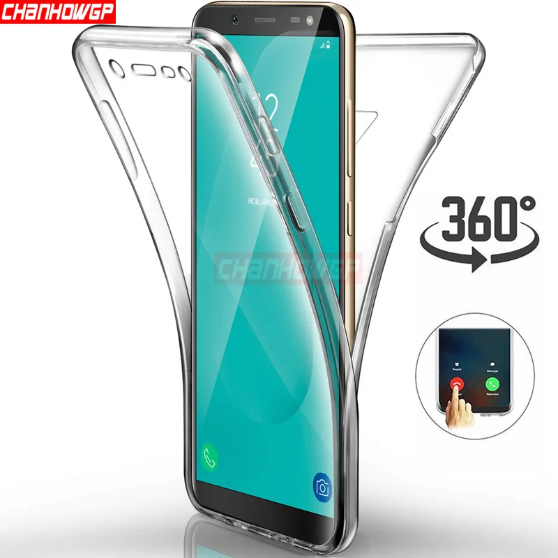 360 Полный корпус чехол для samsung Galaxy A7 A750 A6 A8 J2 J4 J6 J8 J3 J5 J7 S5 NEO S6 S7 край S8 S9 Note 8 9 крышка