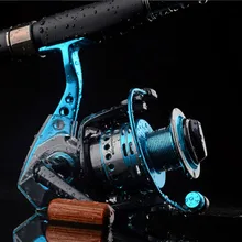 Спиннинг Рыболовная катушка с приманкой 3000 круглый Полюс Рыба спиннинговая катушка Металл