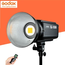 Godox sl-100y желтый версия 3000 К Studio непрерывной Светодиодные лампы видео Bowens Дистанционное управление для Камера видеокамера