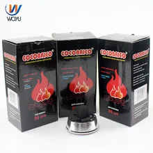 1 коробка 96 шт. держатель для угля adalya ароматизатор угля держатель для кальяна углеродное стекло табака cocobrico кокосового угля углерода