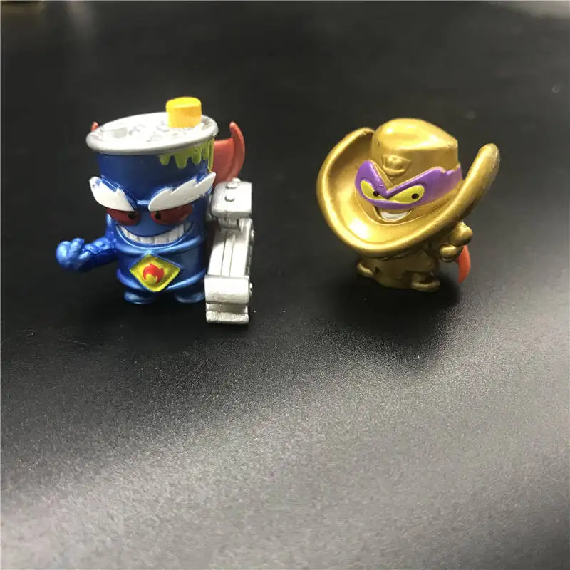 

New Superzings Gold Outlaw Clint and mr king Garbage Doll high quality Rubber Cartoon Anime Action Figures Toy Collection Model