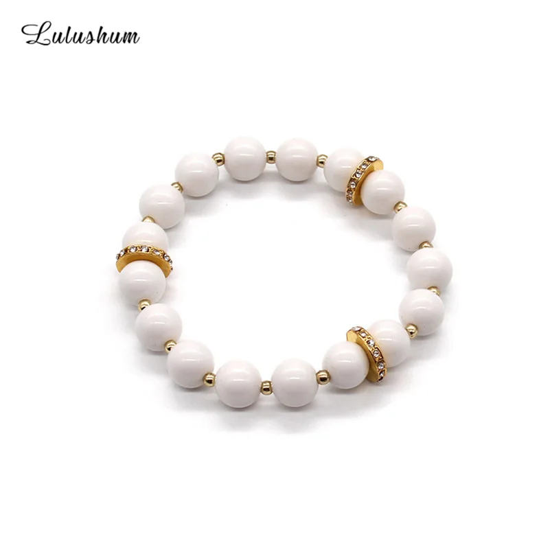 

SANYU Fashionable 2018 Elegant Imitation Pearl Elastic Bracelet Creamy-white Fit Pandora Bracelet Jewelry Christmas Gift BR-1579