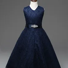 Фатиновое платье подружки невесты с цветочным узором для девочек-подростков, кружевное платье для девочек платья для дня рождения, вечеринки, свадьбы детские платья, 8, 10, 12, 14, 16 лет