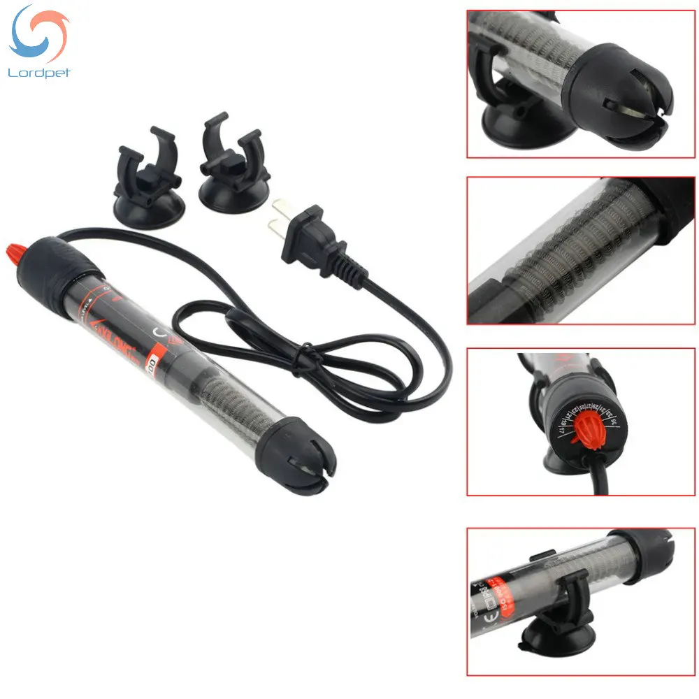 

50w/100w/200w/300w Aquarium Glass Submersible Heater Heating Rod Adjustment 220V