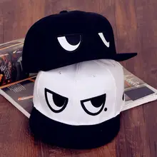 Унисекс Angry Eyes бейсбольная хип-хоп Регулируемая крышка Спортивная танцевальная шляпа крутые кепки в стиле хип-хоп для мальчиков и девочек