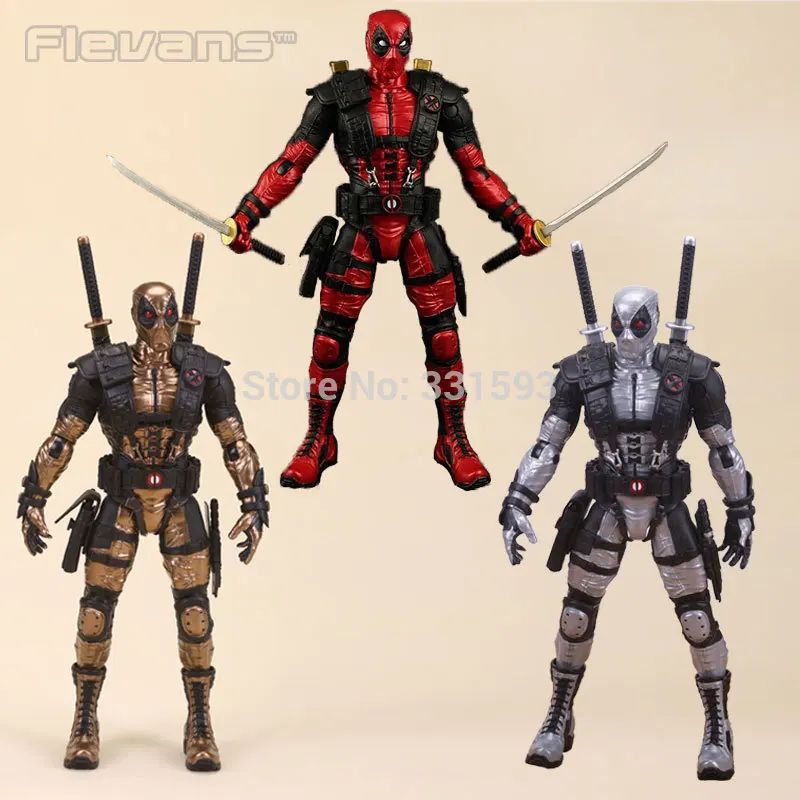 

X-men Deadpool Loose Action Figure Collection Model Toy 3 Color 10" 25CM