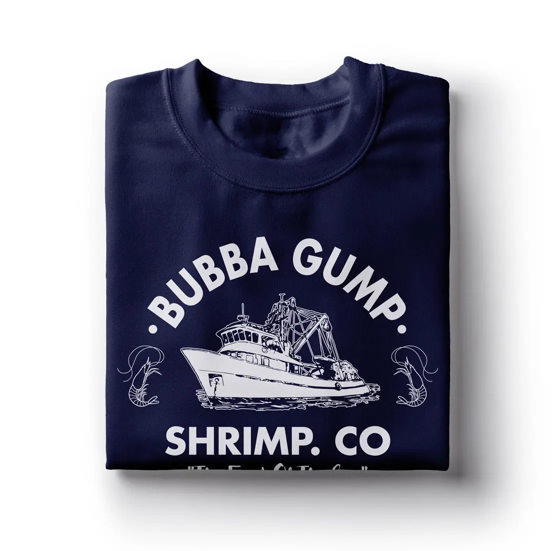 Bubba Gump креветки Вдохновленный Форрест футболка с принтом Топ тройник 100% хлопок