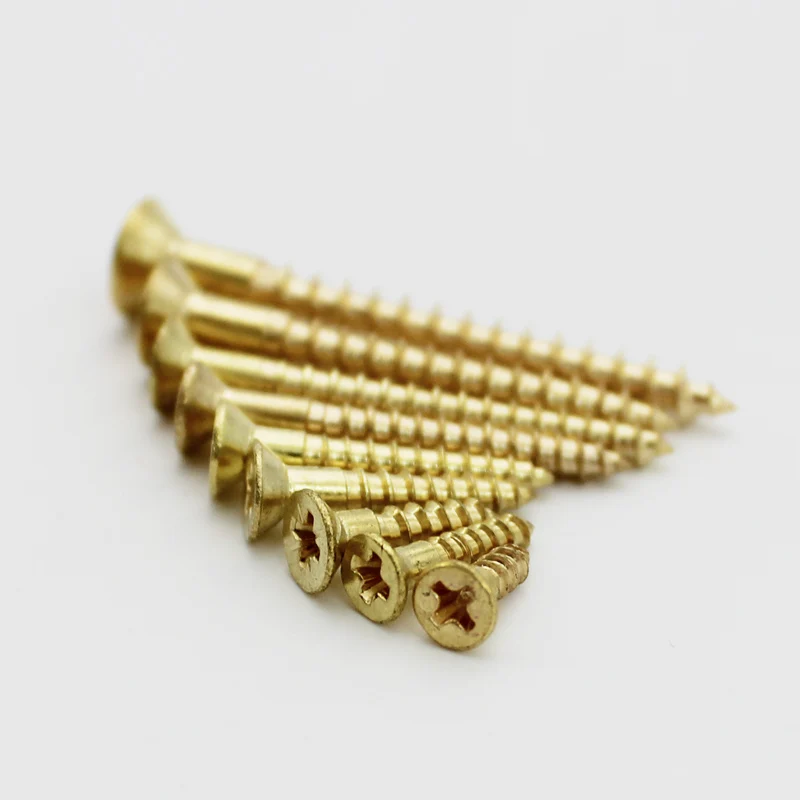 Brass Wood Screws phillips round head