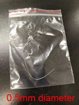 

0.5mm Platinum wire flame test flame reaction electrolysis Pt electrode electrophoresis chamber platinum filament