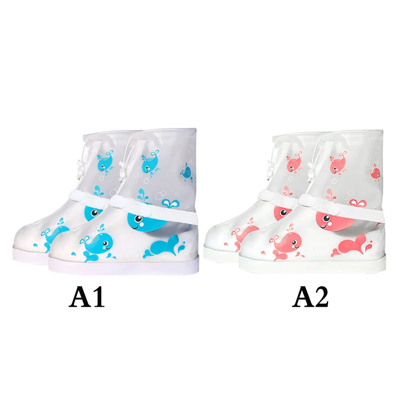 child waterproof Protector Shoes Boot Cover Unisex Rain Shoe Covers High-Top Anti-Slip Rain Shoes Cases