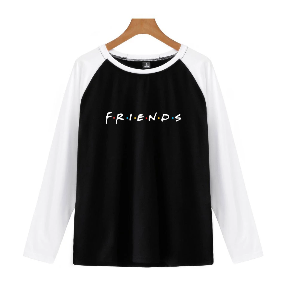 

FRIENDS TV printed Raglan tshirt t shirt women FRIENDS TV Show I'LL BE THERE FOR YOU t-shirt long sleeve t shirts tops Clothes