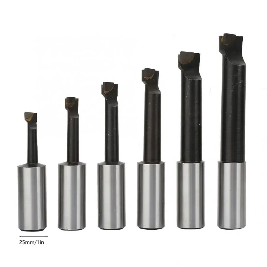 

Boring Bar 6 Pcs Carbon Steel F1 Rough Boring Bar Set for Milling CNC and Boring Machine