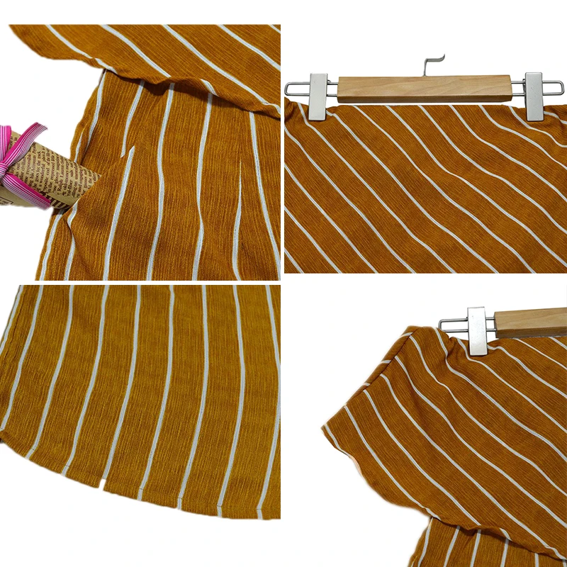 YELL ROLAN 2018 Women Summer Striped Playsuit Ladies Beach Party Hot Romper One Slash Backless Jumpsuit Boho Strapless Overalls Jumpsuits and Playsuits