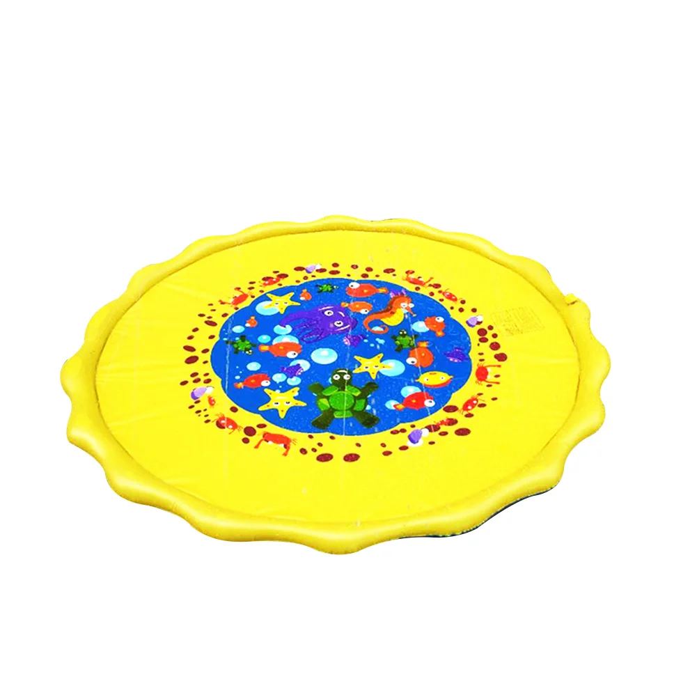 

Inflatable Water Spray Play Mat Sprinkle Splash Pad for Kids Summer Outdoor Backyard SMN88