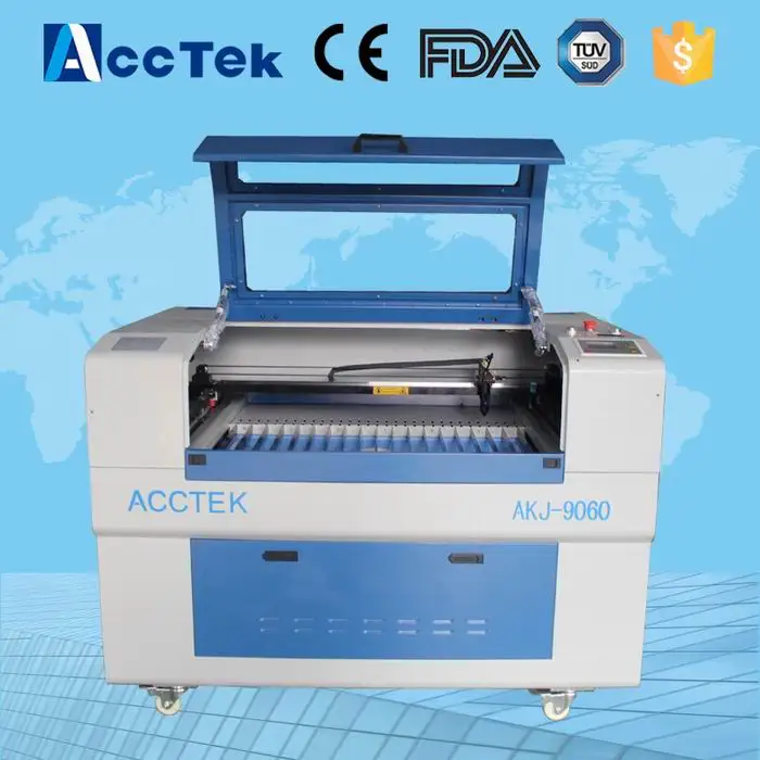 

Acctek 6090 60w co2 laser cutting plotter /co2 fabric laser cutting machine/small size co2 laser engraving machine