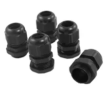 10-13 мм Кабели Водонепроницаемый PG16 черный Пластик вводы Соединители 5 шт